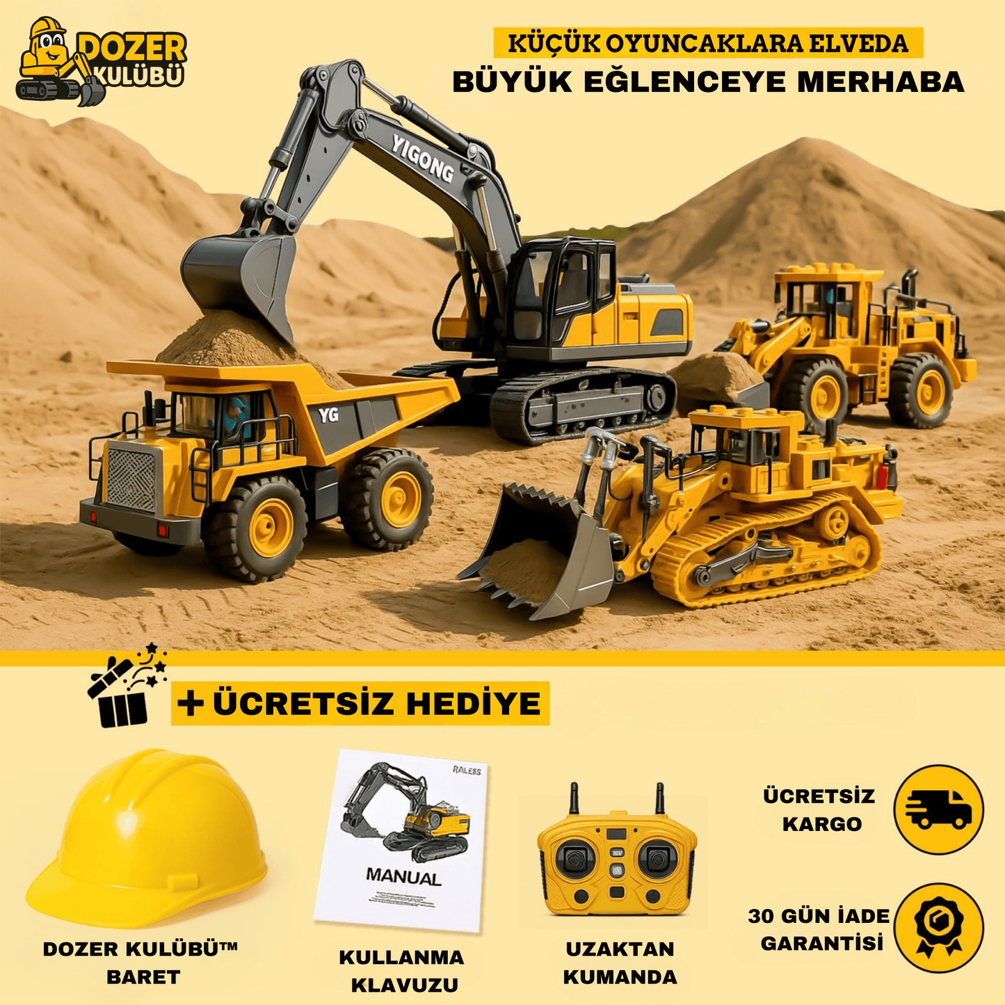 Dozer Kulübü™ – Kendi Şantiye Takımını Kur! 🚧